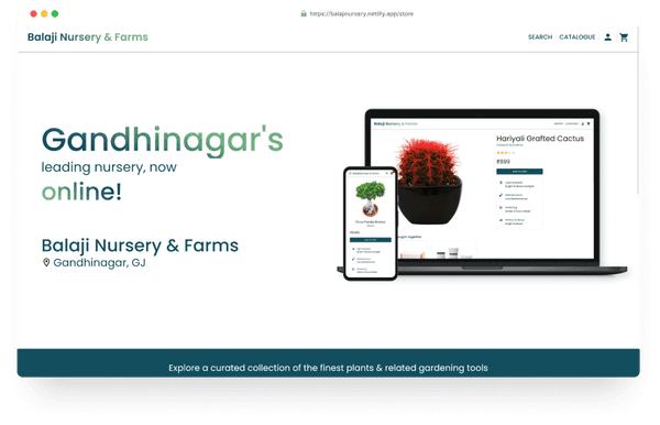 Nursery Ecommerce Webapp